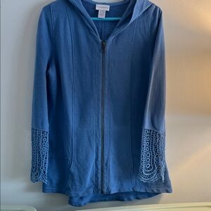 Soft Surroundings Blue Cotton Top